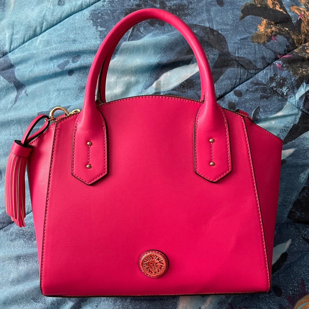 Hot pink Anne Klein satchel - new